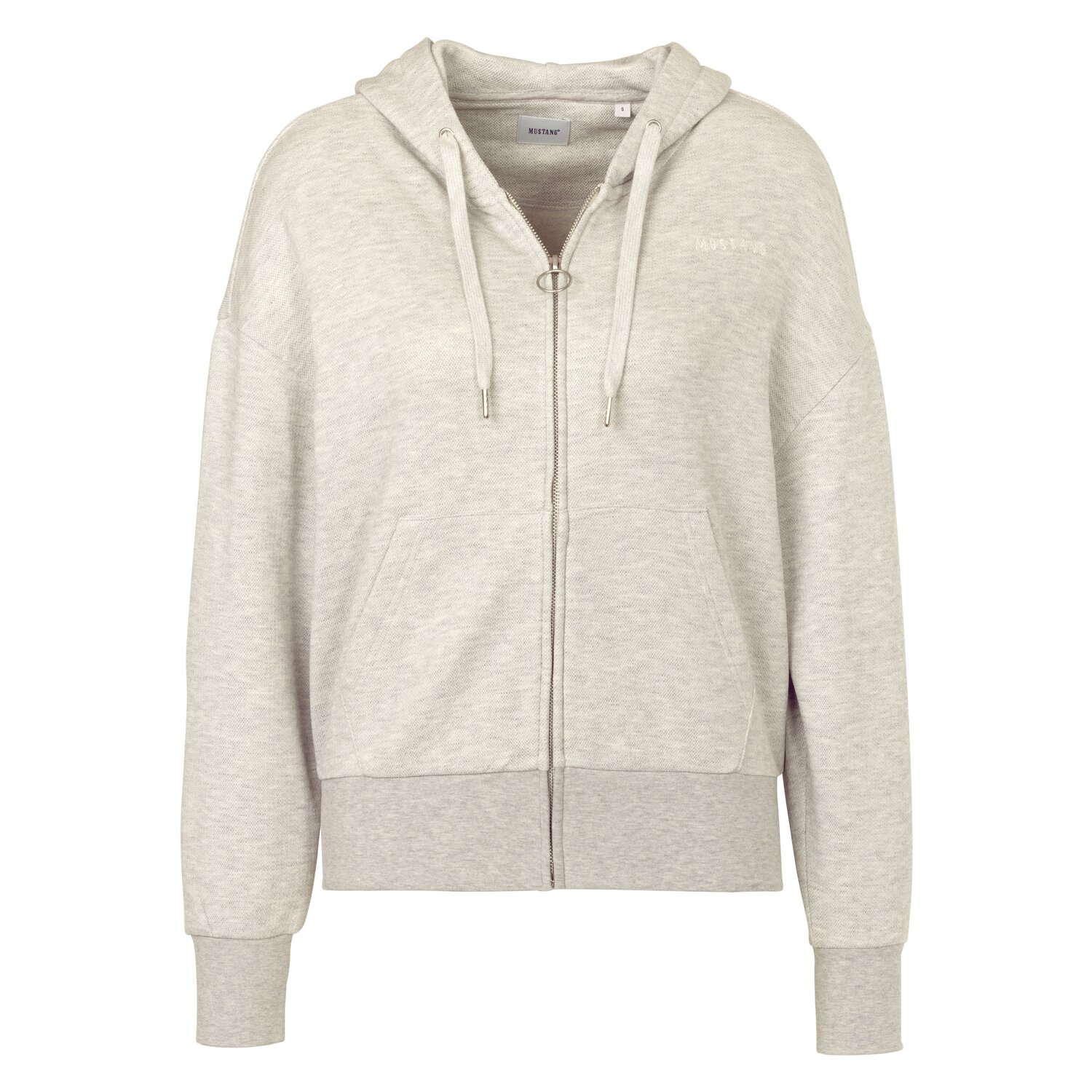 MUSTANG Sweatjacke  - whisper white melange