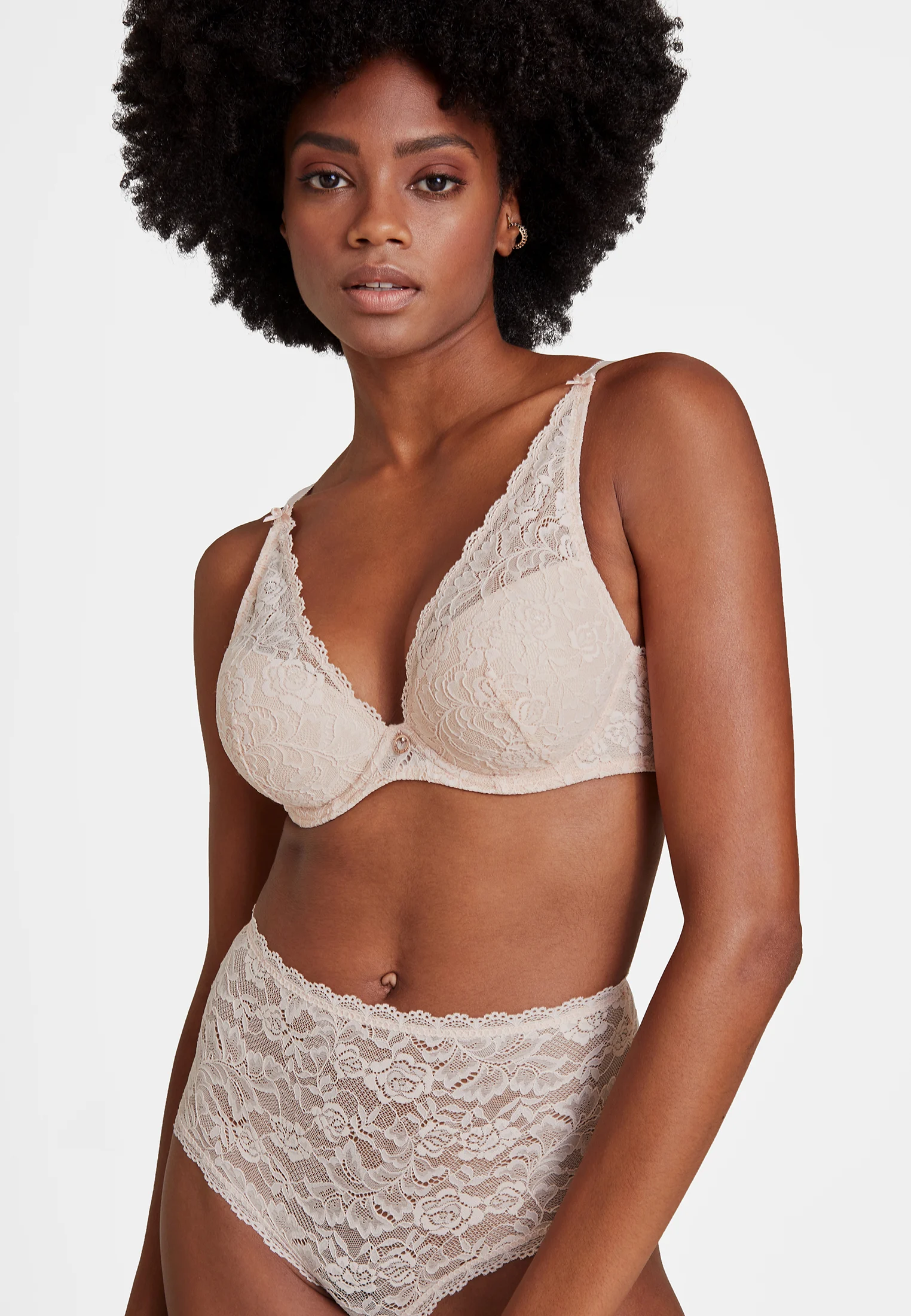 ROSESSENCE - Soutien gorge plunge foulard | Rose
