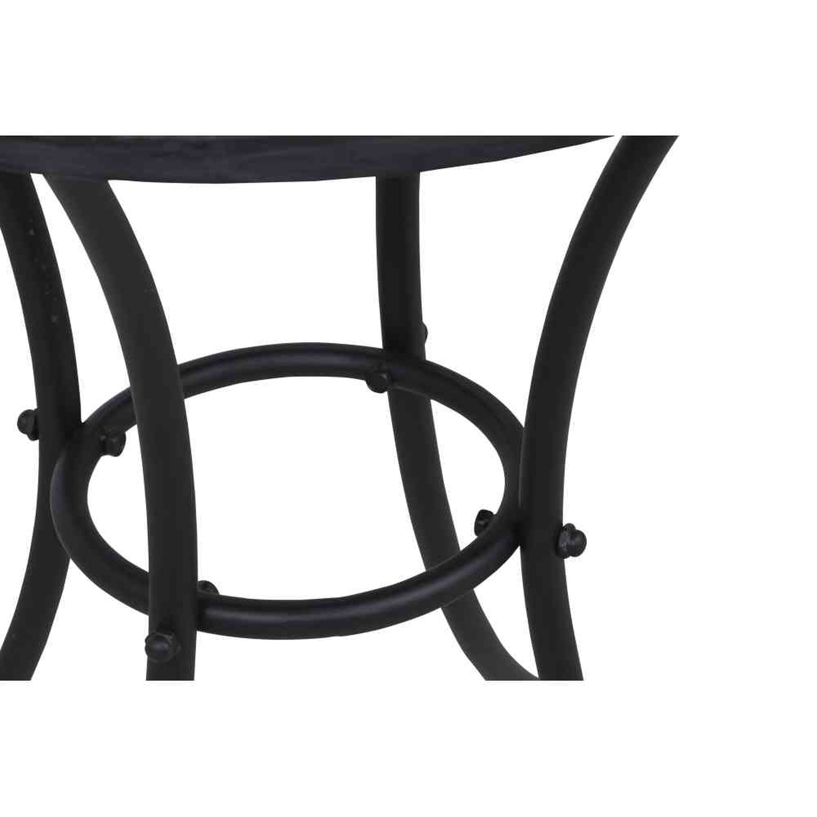 Gartentisch PRATO - schwarz - Mosaik - Ø 60 cm