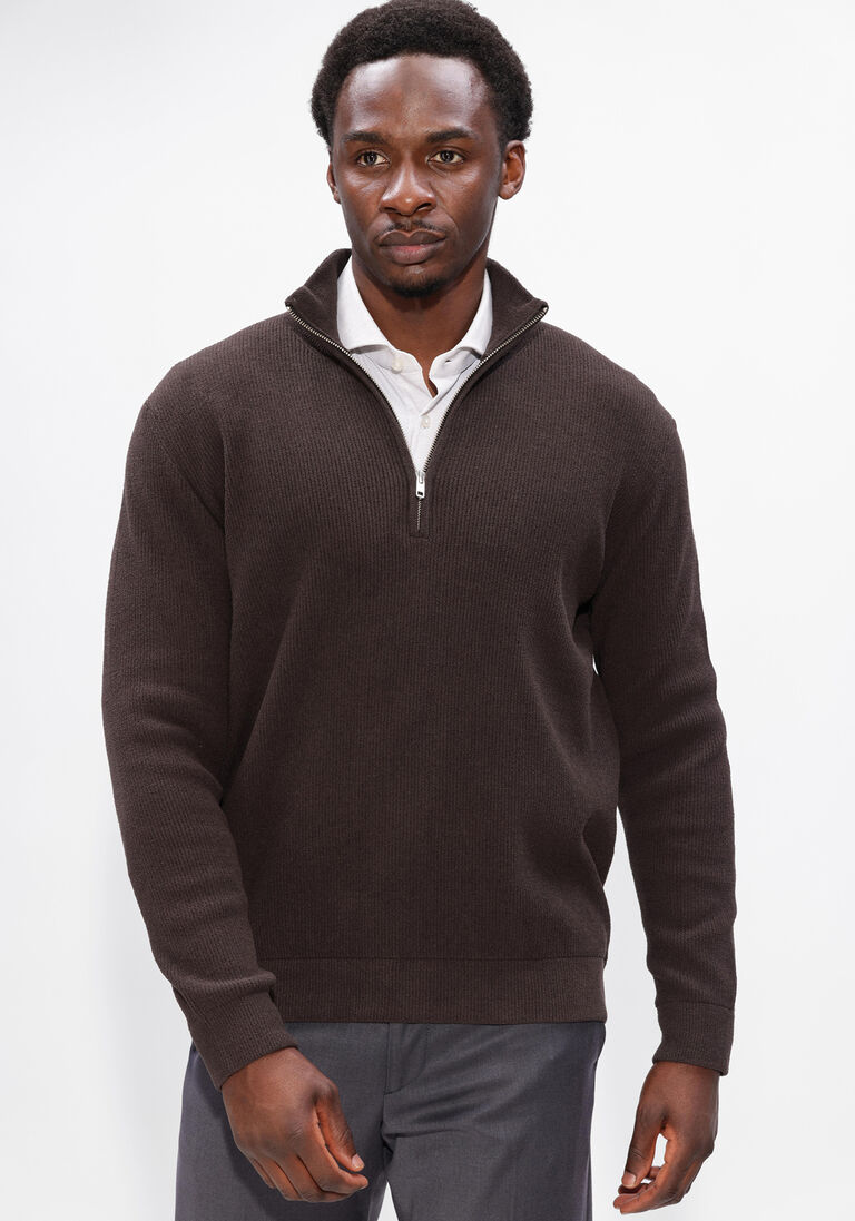 bordeaux nn.07 trui danny half zip 6429