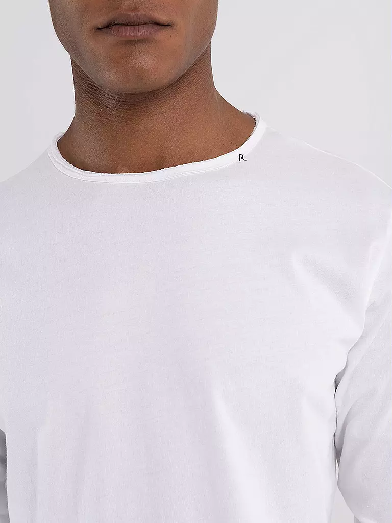 REPLAY Langarmshirt  weiss