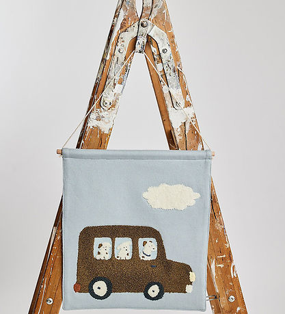 Smallstuff Wanddeko - 37x33 cm - Hunde fahren