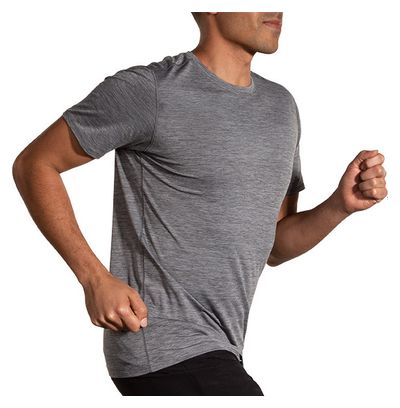 Maillot manches courtes Brooks Luxe Run Gris Homme