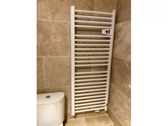 Sèche serviette électrique MONTANA Blanc Aluminium 750W