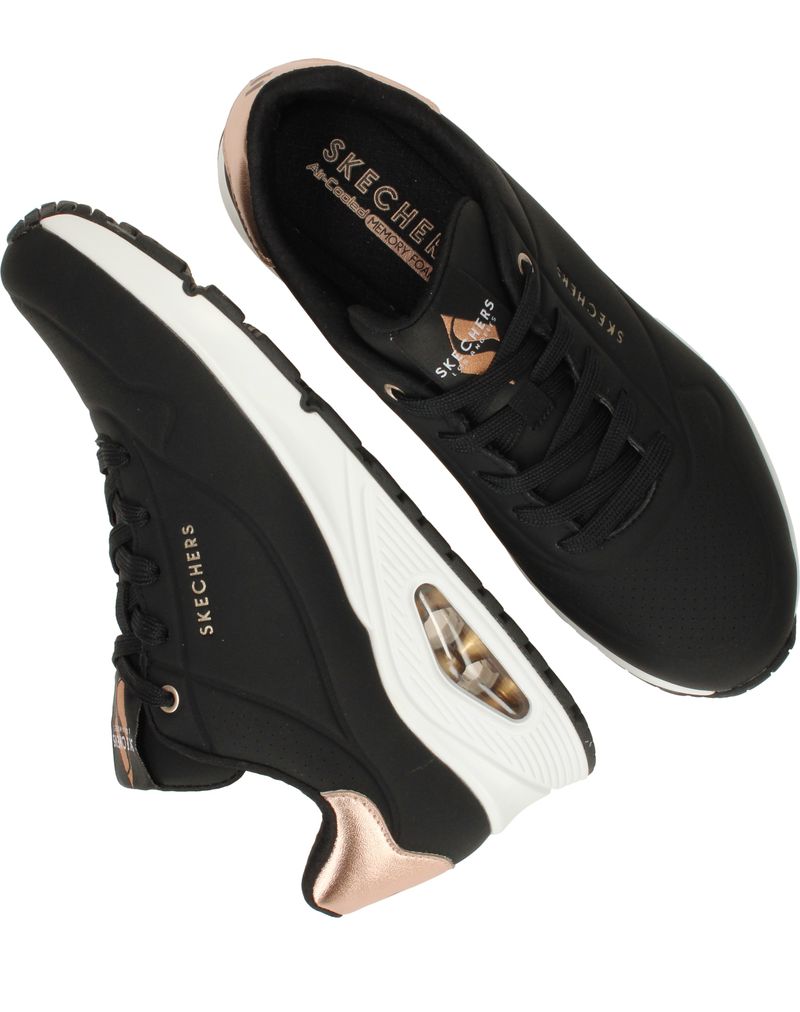 Skechers Uno Golden Air Sneakers Zwart Dames