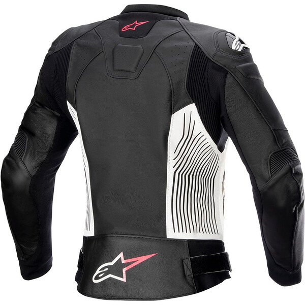 Alpinestars - Blouson femme Stella GP Plus V4 Noir / Blanc / Rose
