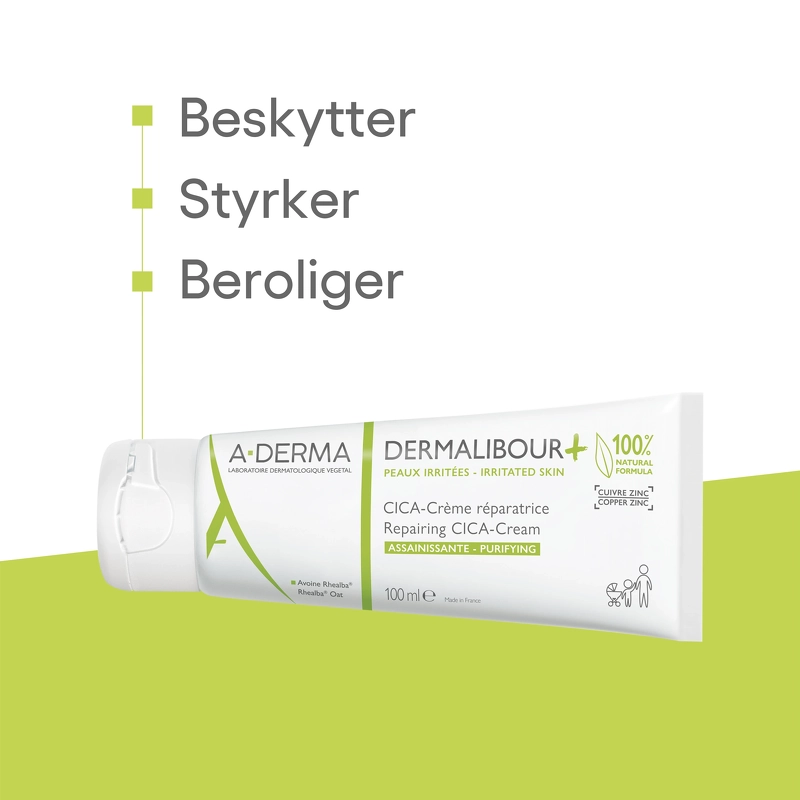 A-DERMA Dermalibour+ Repairing Cica-Cream 100 ml