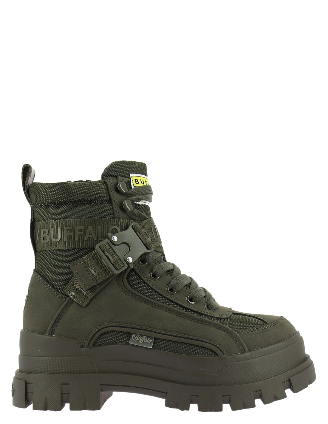 buffalo bottines femme aspha com1 laceup mid kaki
