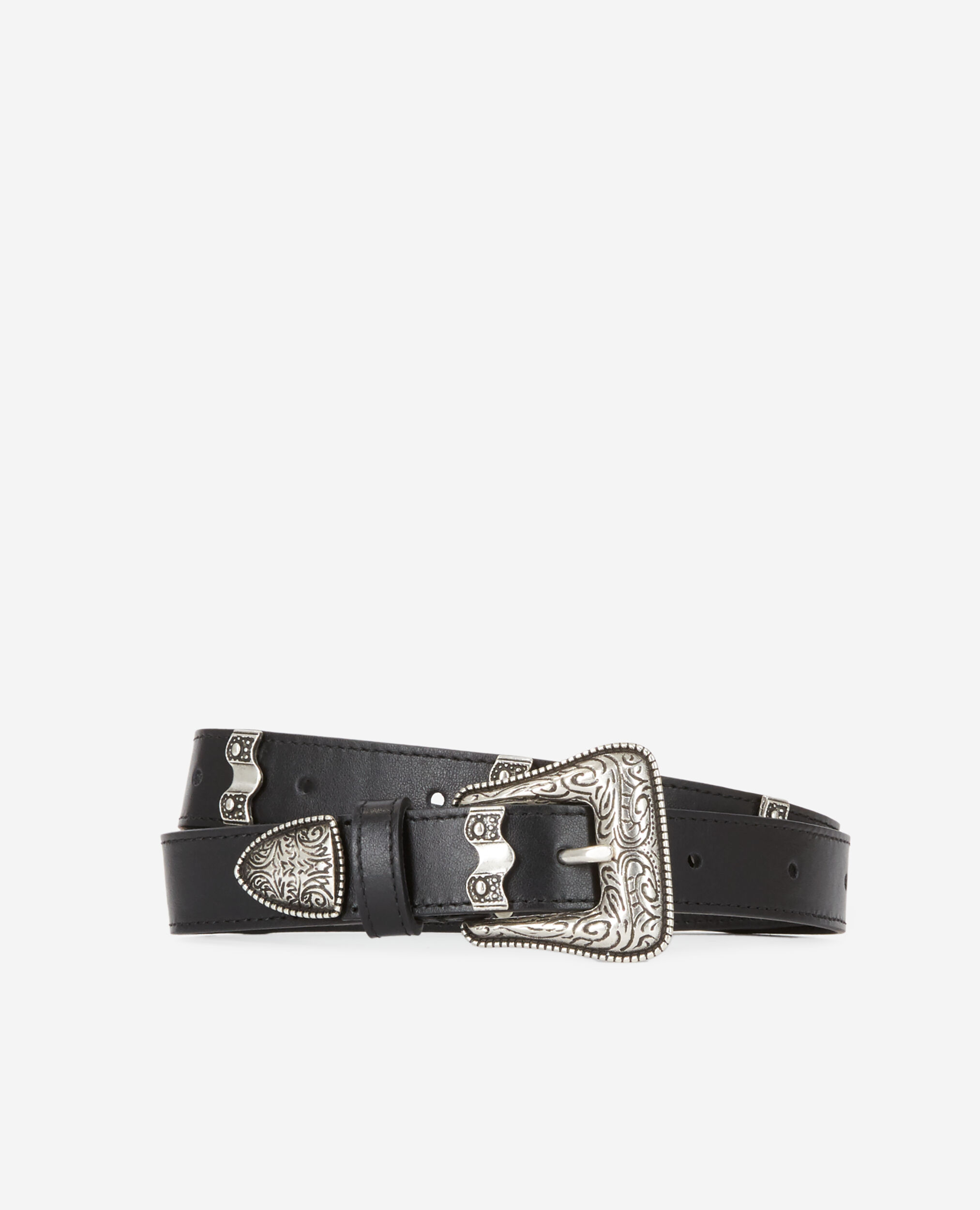 Ceinture en cuir noire