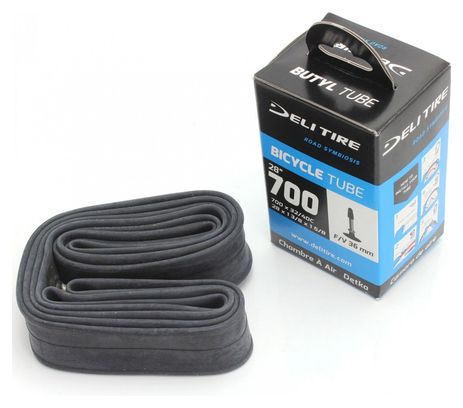 CHAMBRE A AIR VELO 700 x 32 A 40C DELI PRESTA
