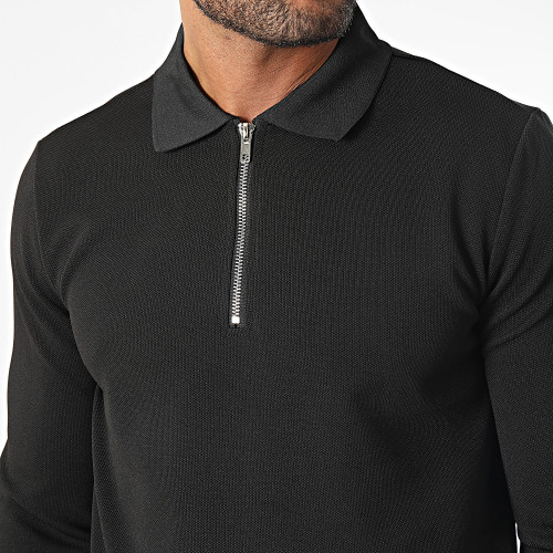 Ensemble Polo Manches Longues Et Pantalon Jogging Noir