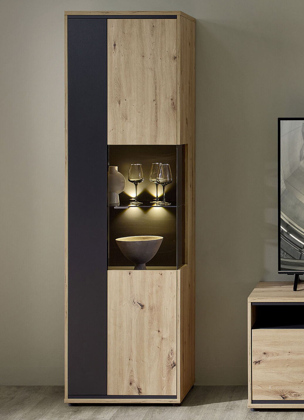 Vitrine mit LED-Beleuchtung