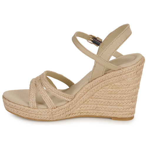 Tommy Hilfiger - ESSENTIAL BASIC WEDGE SANDAL - Beige