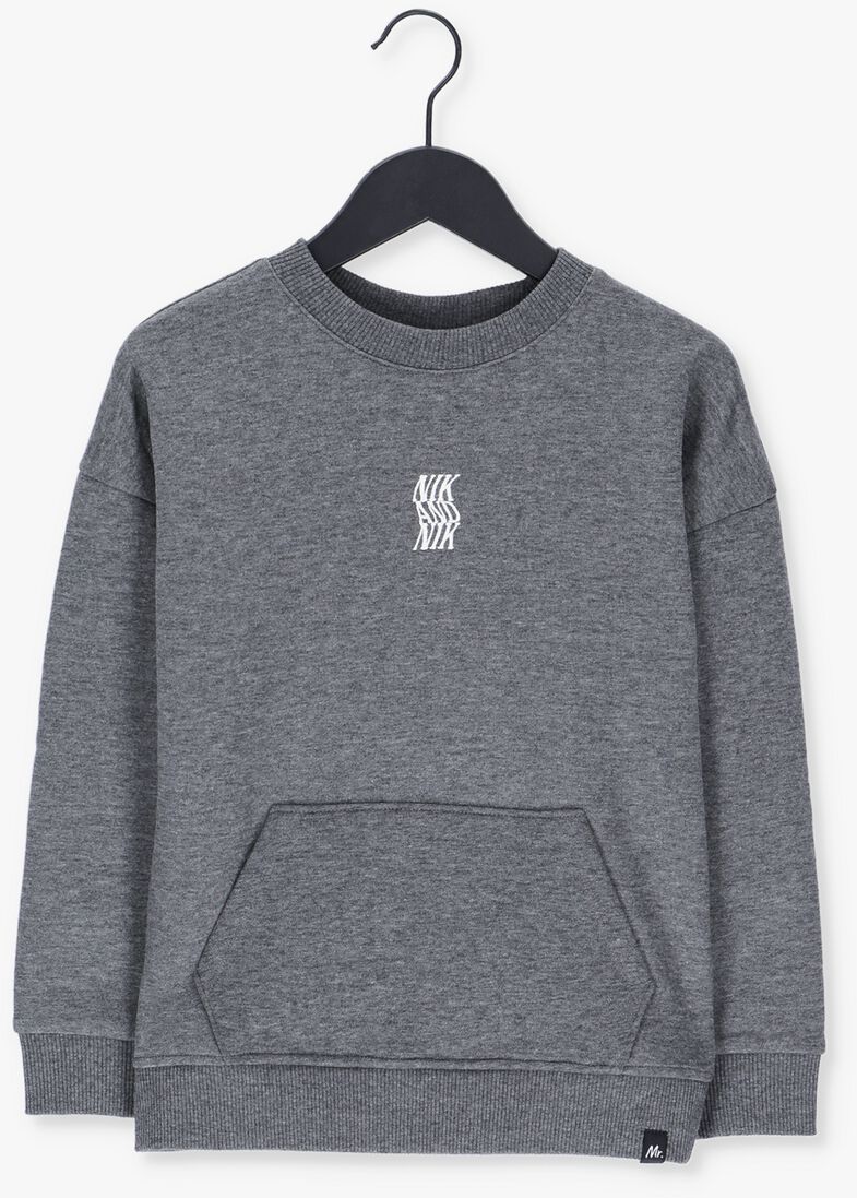 NIK & NIK grijze nik & nik sweater swirl logo sweatshirt