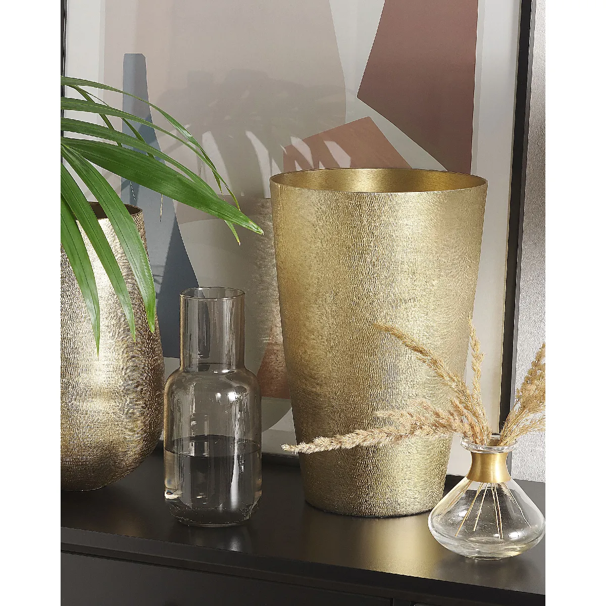 Beliani Vase Doré AMRIT - Métal 31 cm