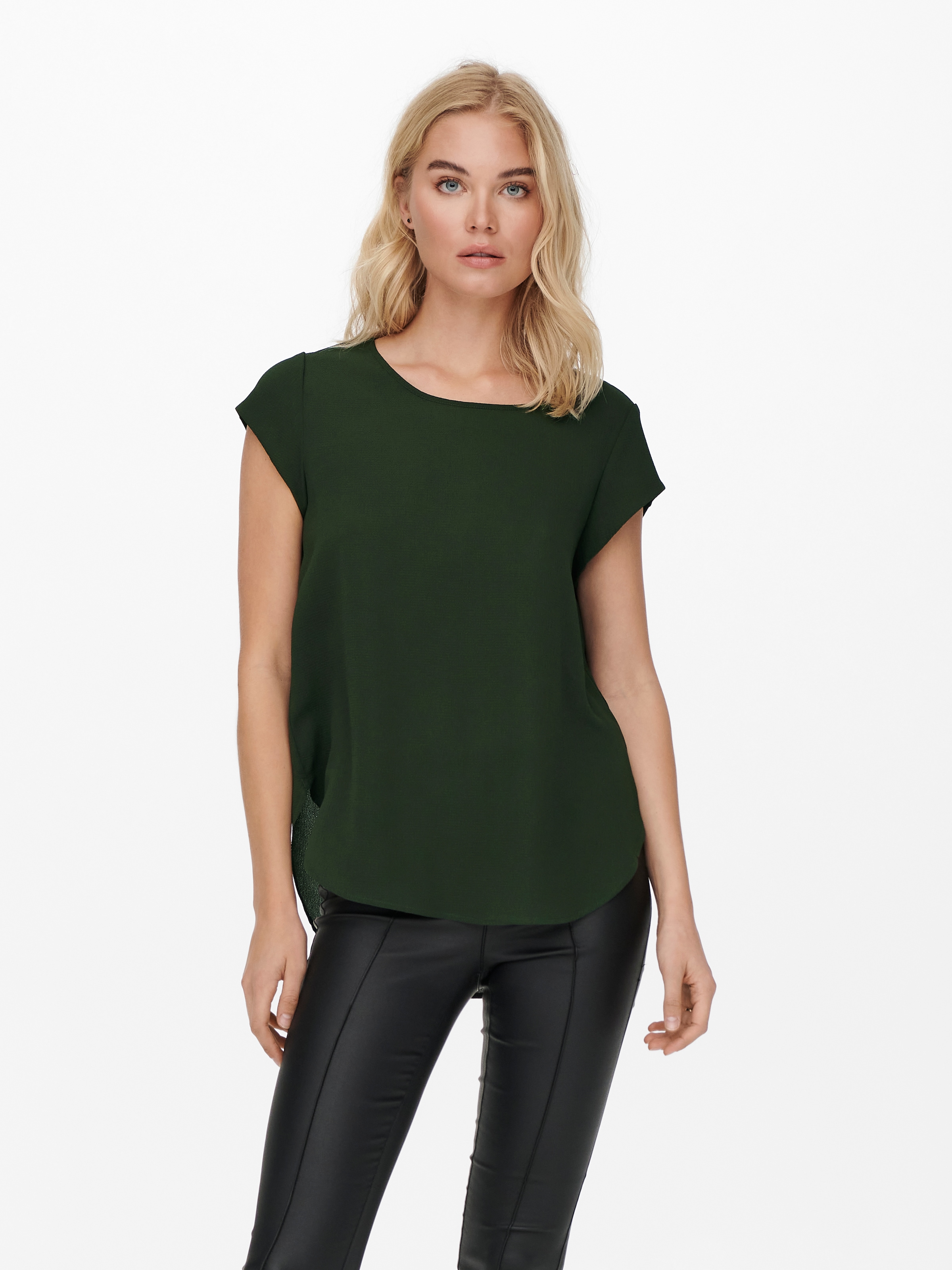 ONLY Shirtbluse »ONLVIC S/S SOLID TOP«
