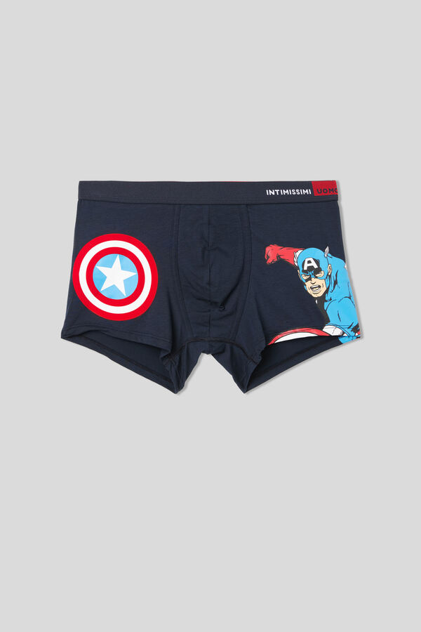 Cuecas boxer Marvel Capitão América em algodão Supima® Natural Fresh