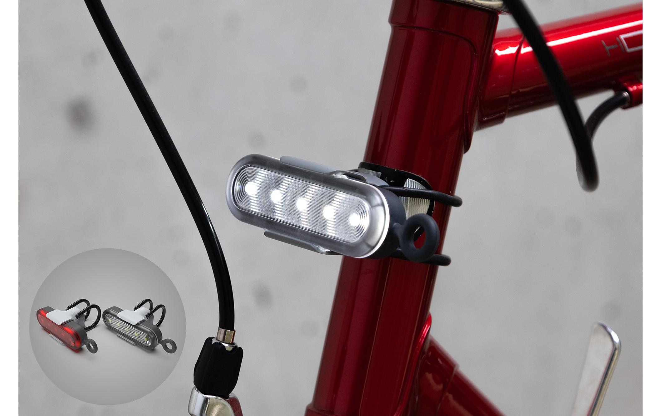 Stadium USB-SetUSB-C aufladbares Fahrradlichtset