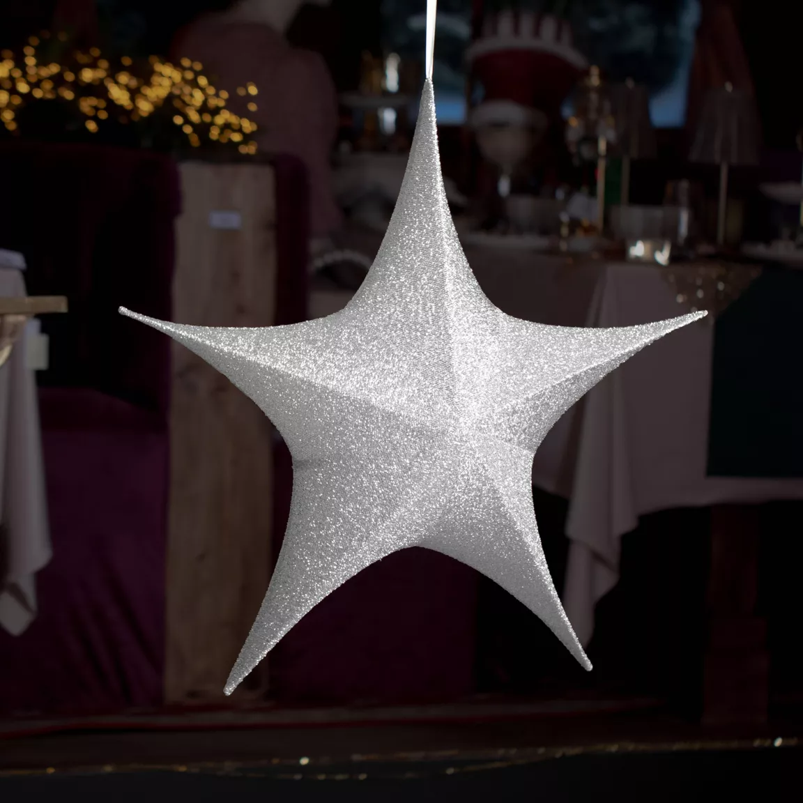Etoile de Noël à suspendre (D180 cm) Christmas Argent