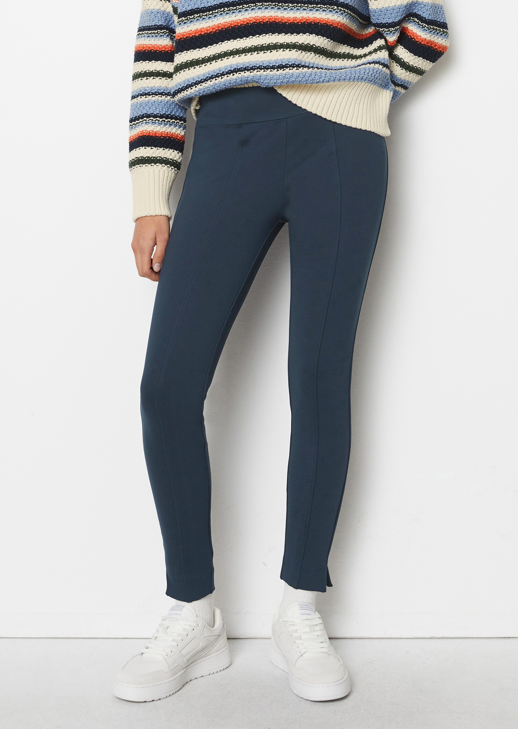 Jerseyhose slim aus kompaktem Interlock