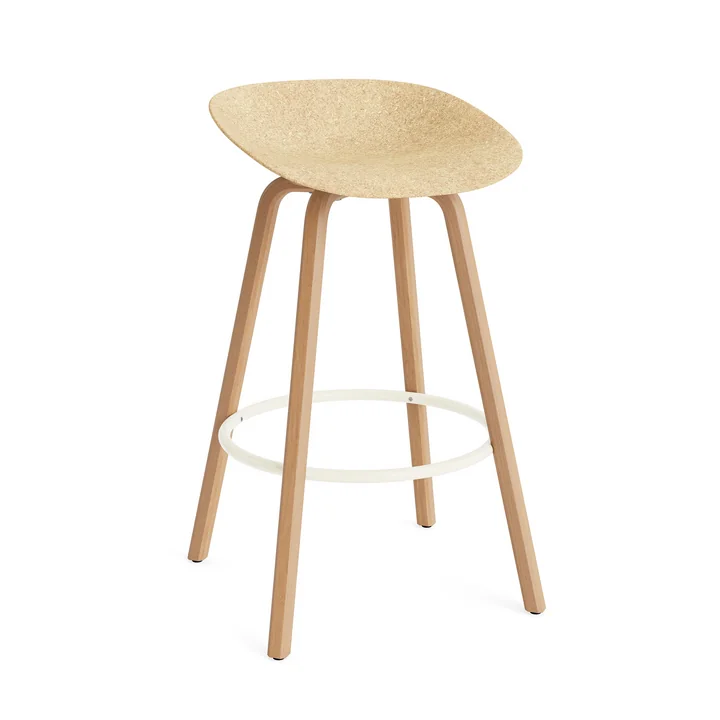 Normann Copenhagen - Mat Barhocker 75 cm, hemp / cream