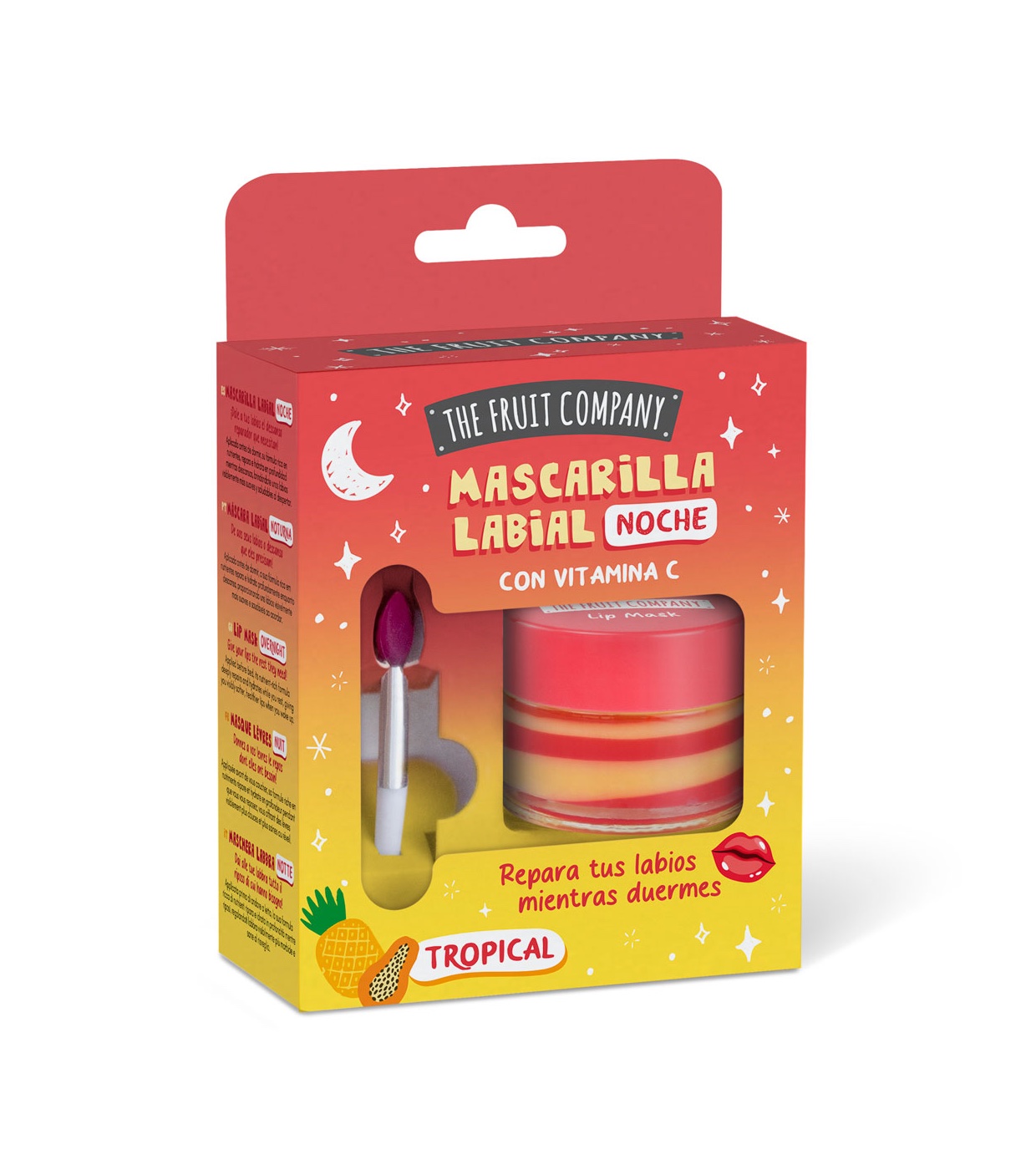 The Fruit Company - Máscara labial noturna com vitamina C - Tropical