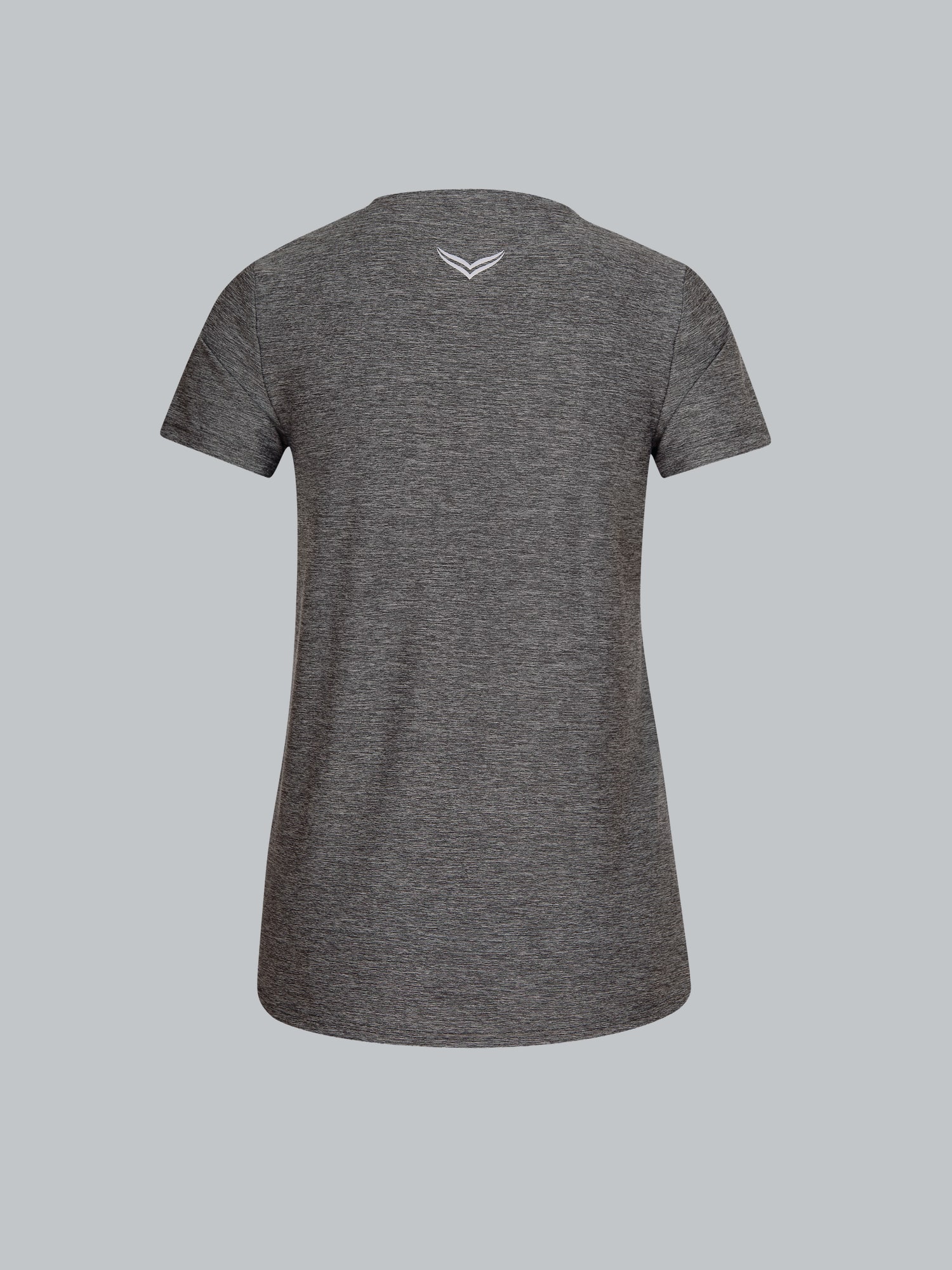 Sportshirt in Melange-Optik Schwarz/bunt