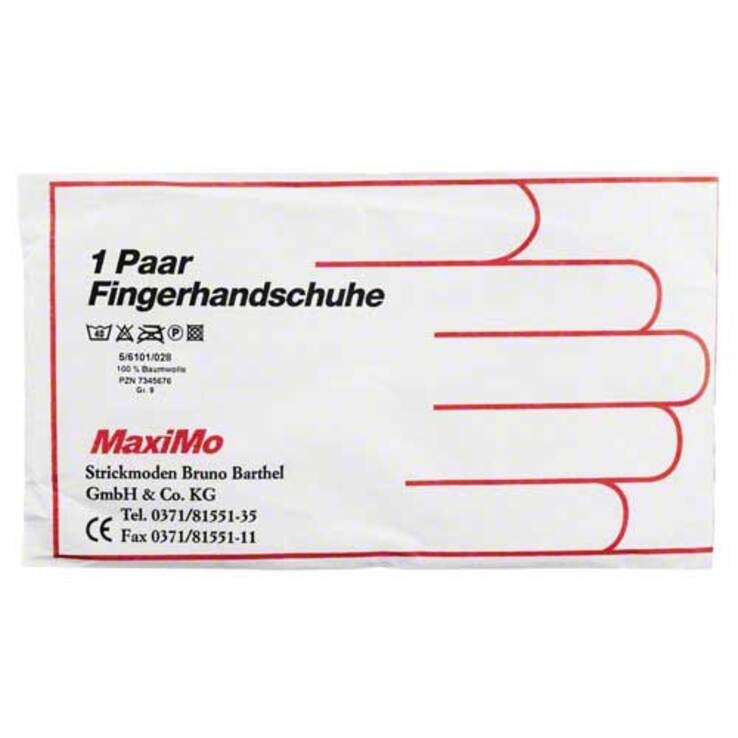 Handschuhe Baumwolle Größe 9 stärk. Material, 2 St
