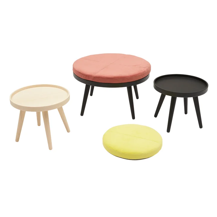 Softline - Alma Beistelltisch, large, Walnuss lackiert