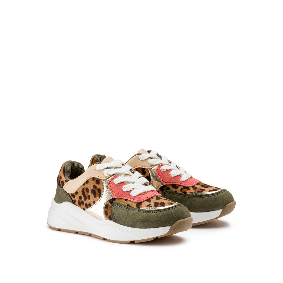 COLEÇÃO LA REDOUTE<br>Tênis de amarrar, estampa de leopardo