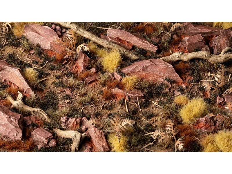 GamersGrass Tufts Burned 2 mm Hochwertige Tufts für den Gelände- und Miniaturenbau