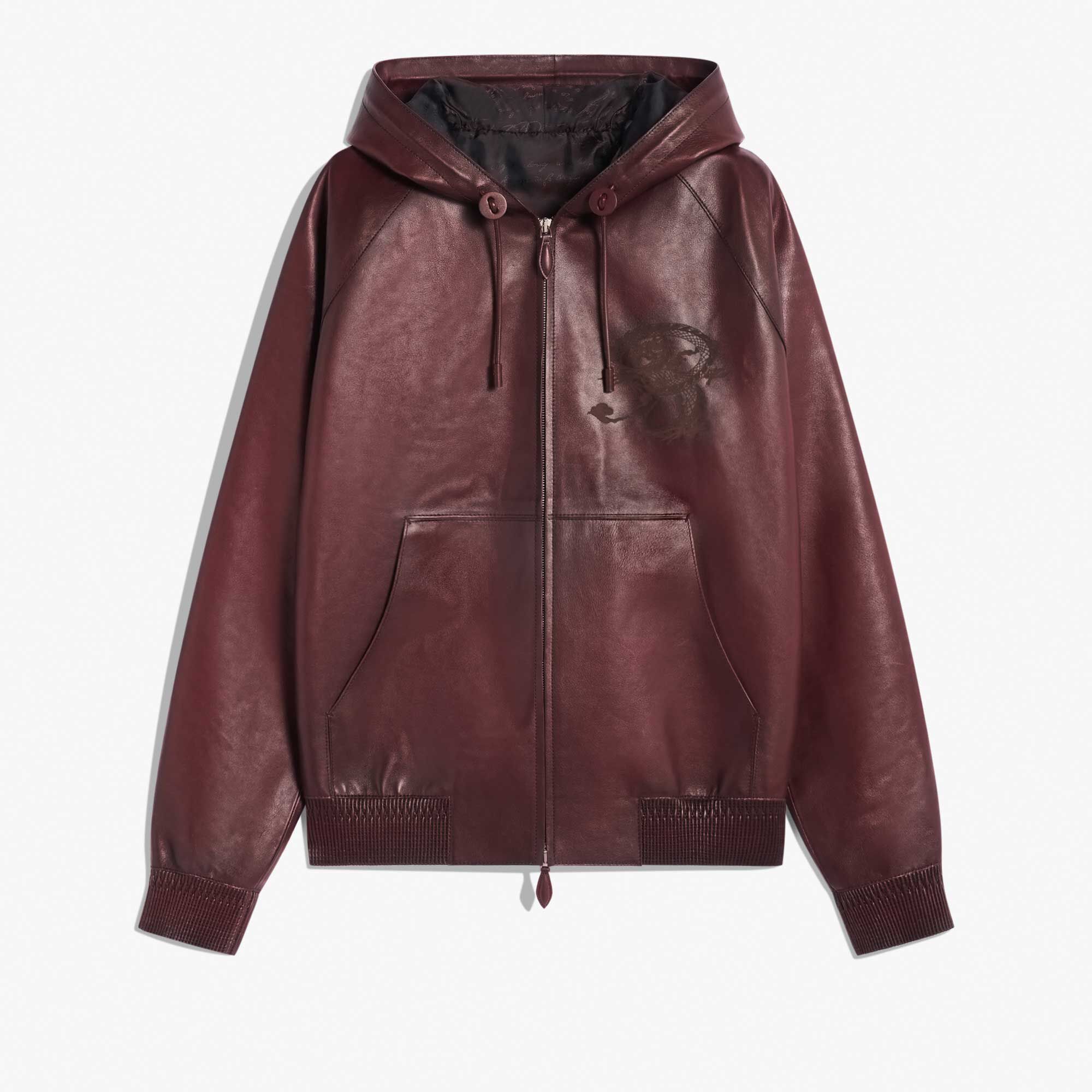 Hoodie En Cuir Patine