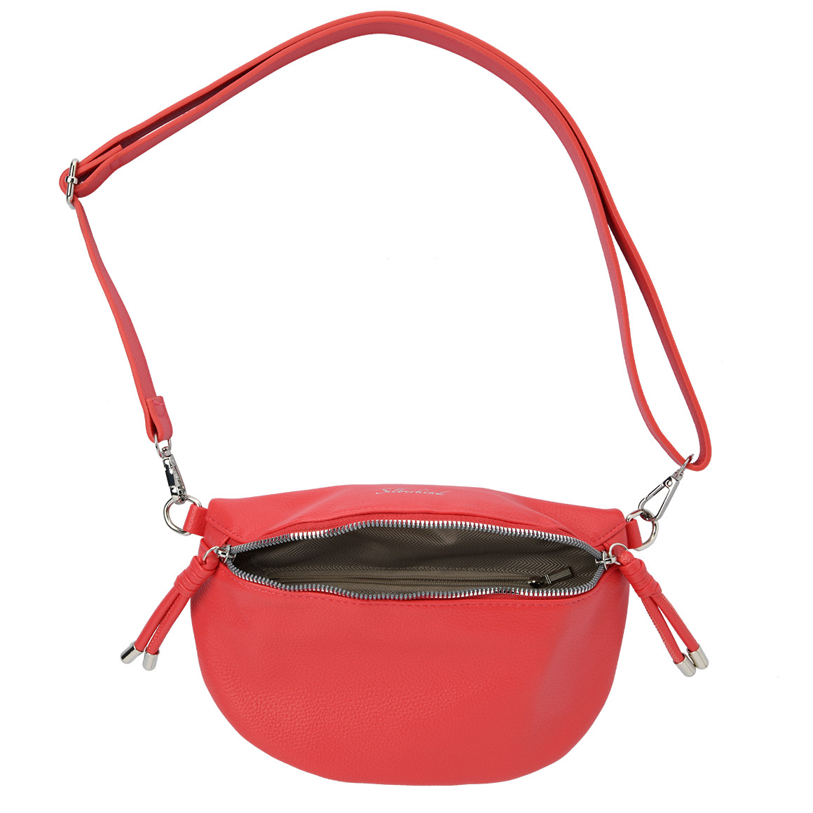 Gina Benotti Damen Hip-Bag aus Lederimitat rot