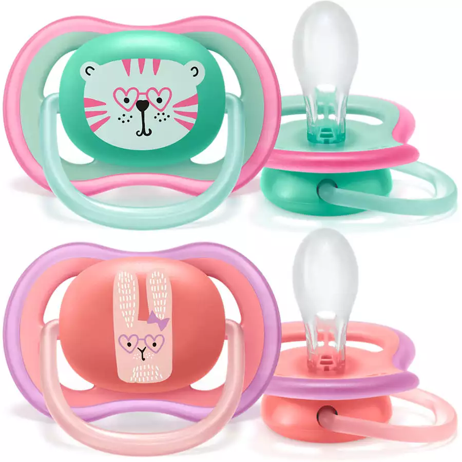 Philips Avent Schnuller ultra air SCF34915 18m+ 4 Stück TigerLama