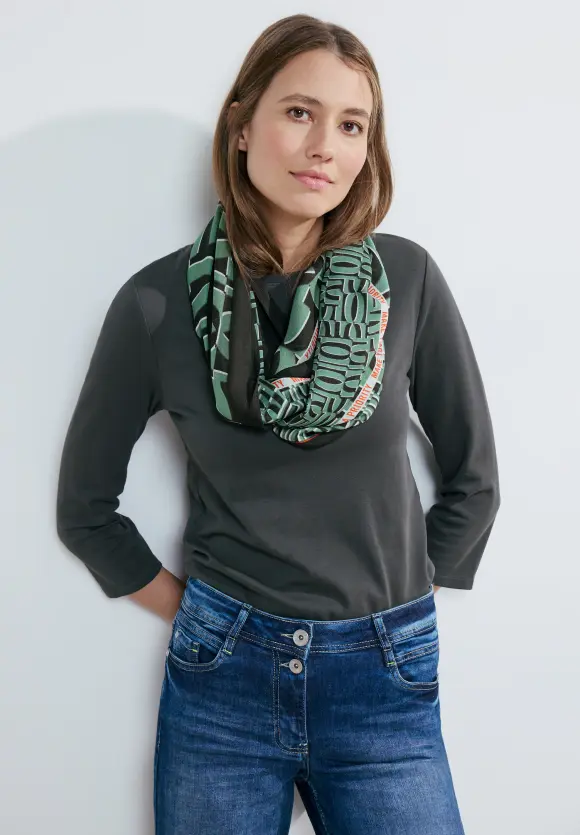 Modal Print Loop - raw salvia green