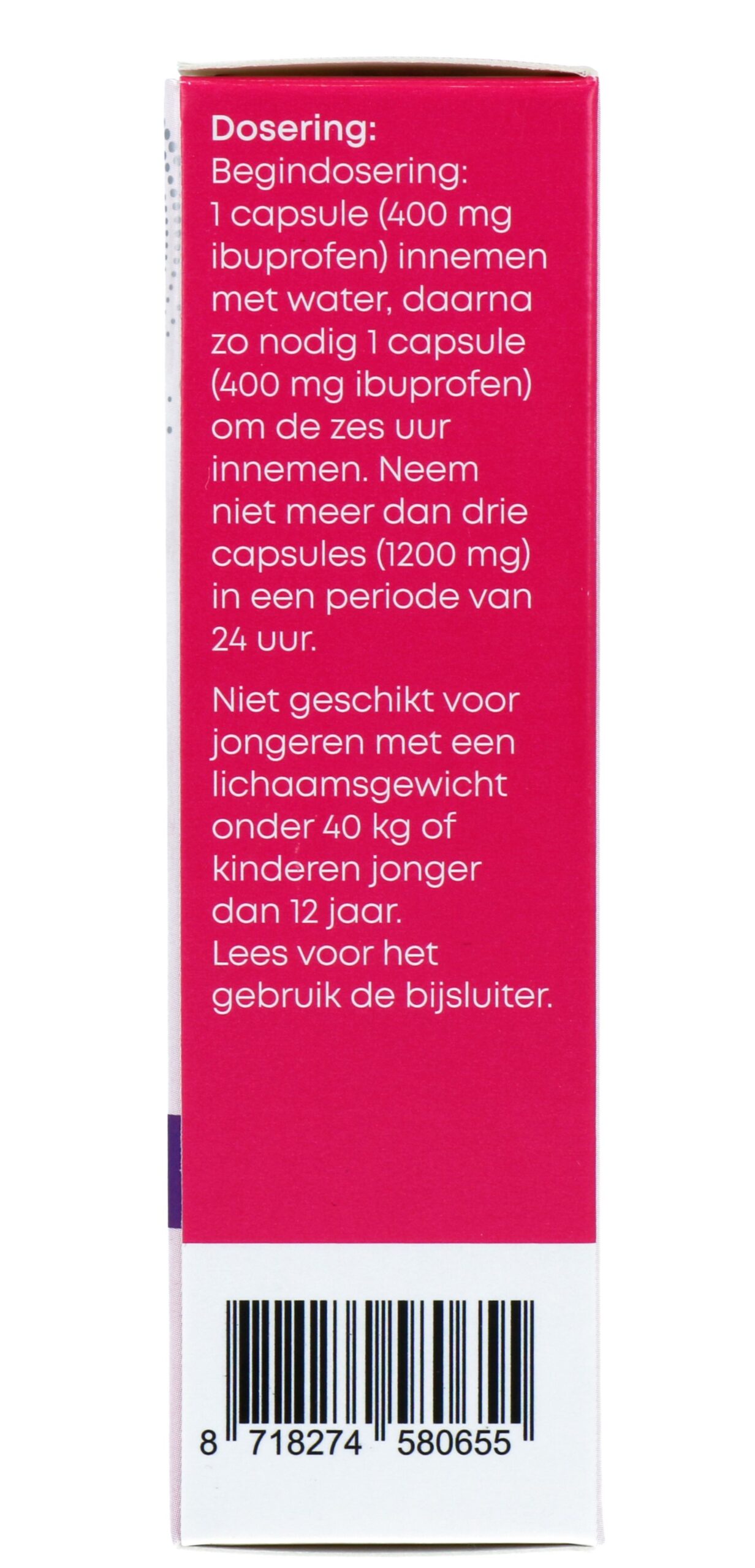 Linn Ibuprofen 400mg Suikervrij (20 capsules)