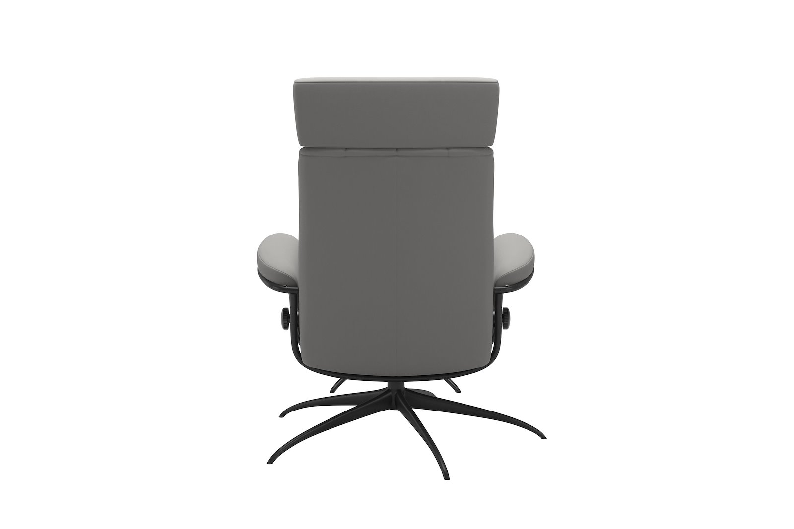 London lenestol m/krakk Hud Paloma Silver Grey - Star- Matt Black