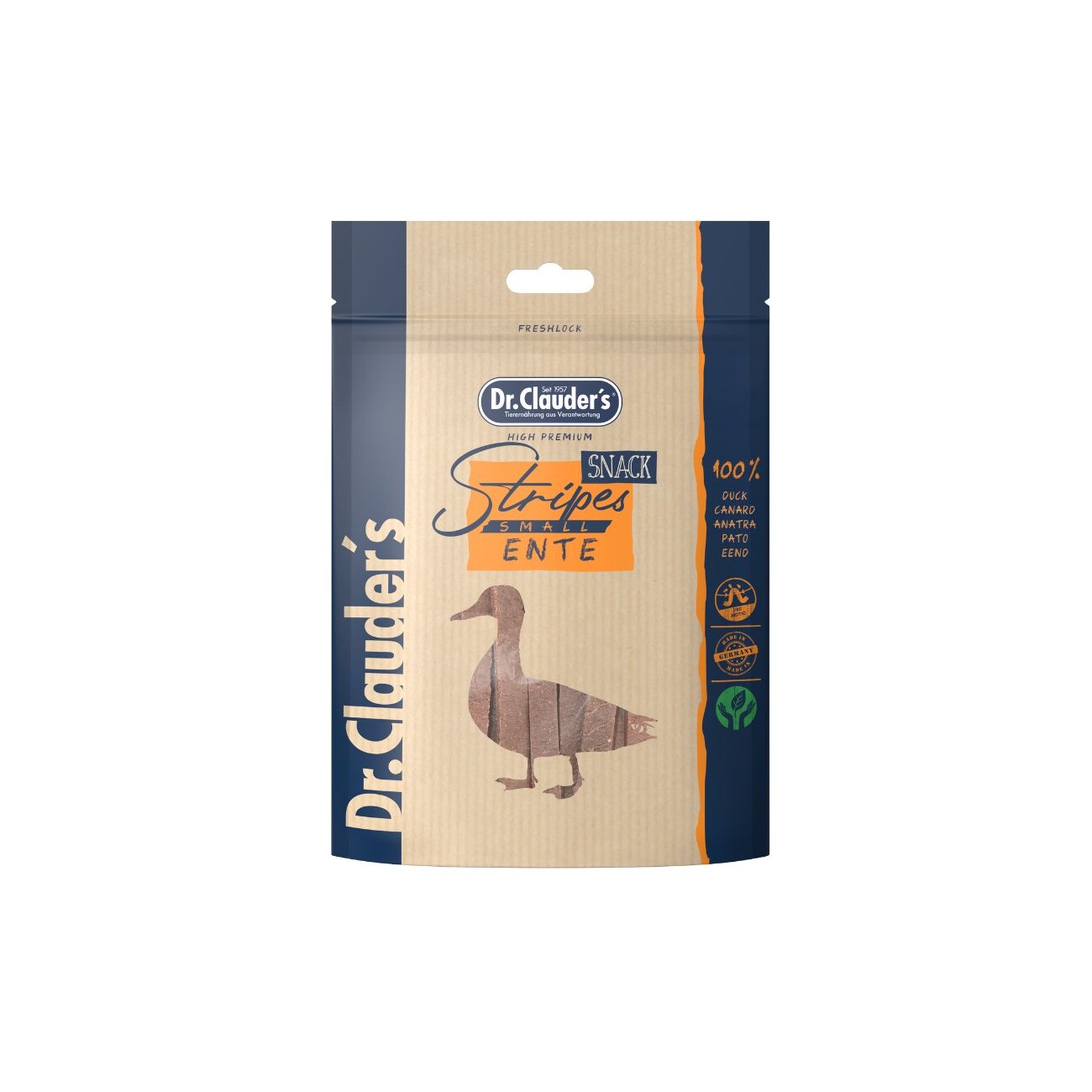 Dr. Clauder's Stripes Snack Ente - 10x 80g