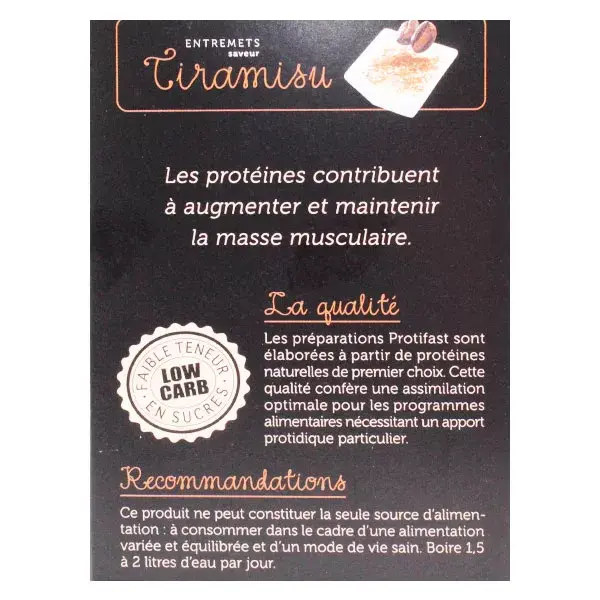 Sobremesa Tiramisu Rica em Proteínas Protifast - 7 sachês
