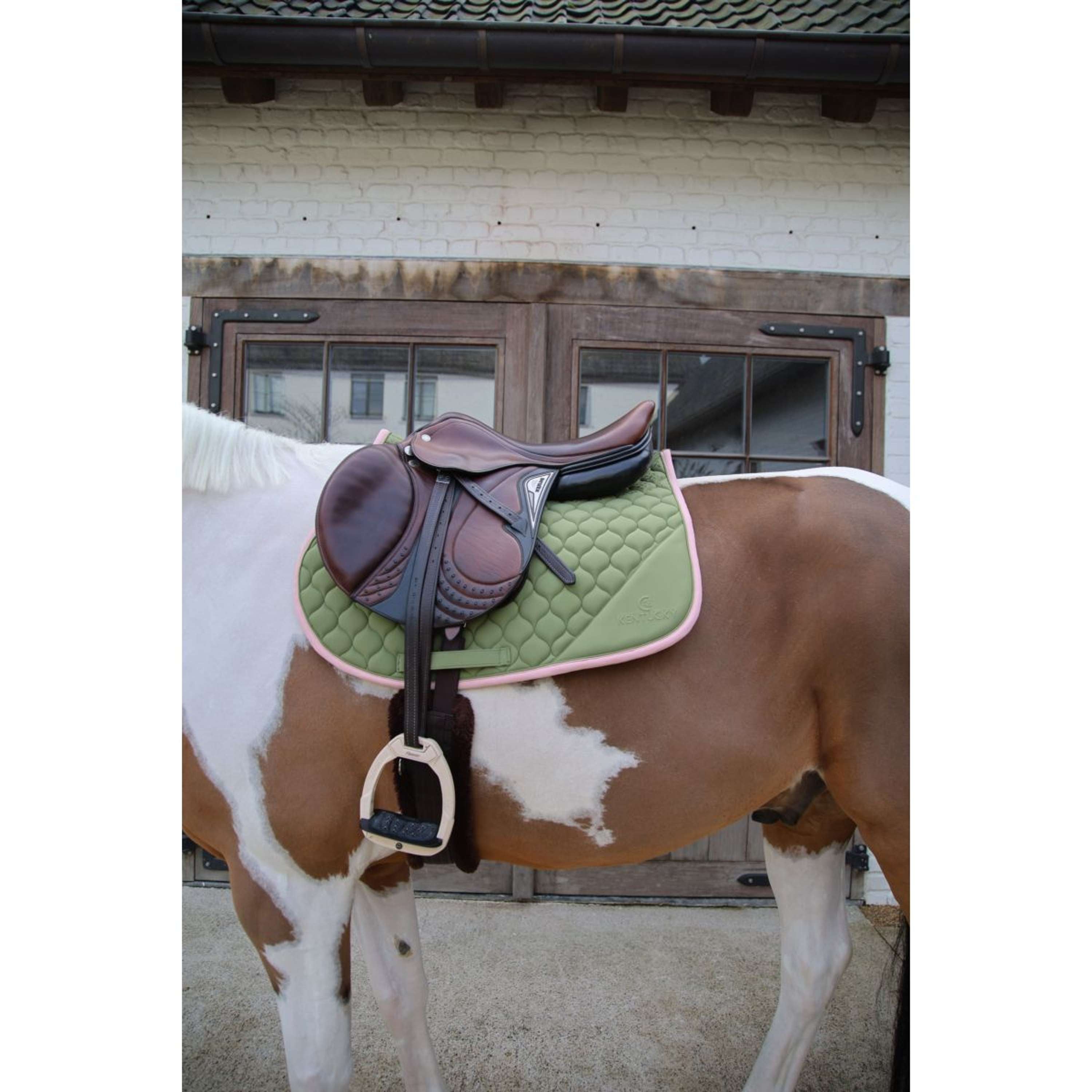 Kentucky Zadeldekje Softshell Onion Quilt Springen Kaki/Oud Roze
