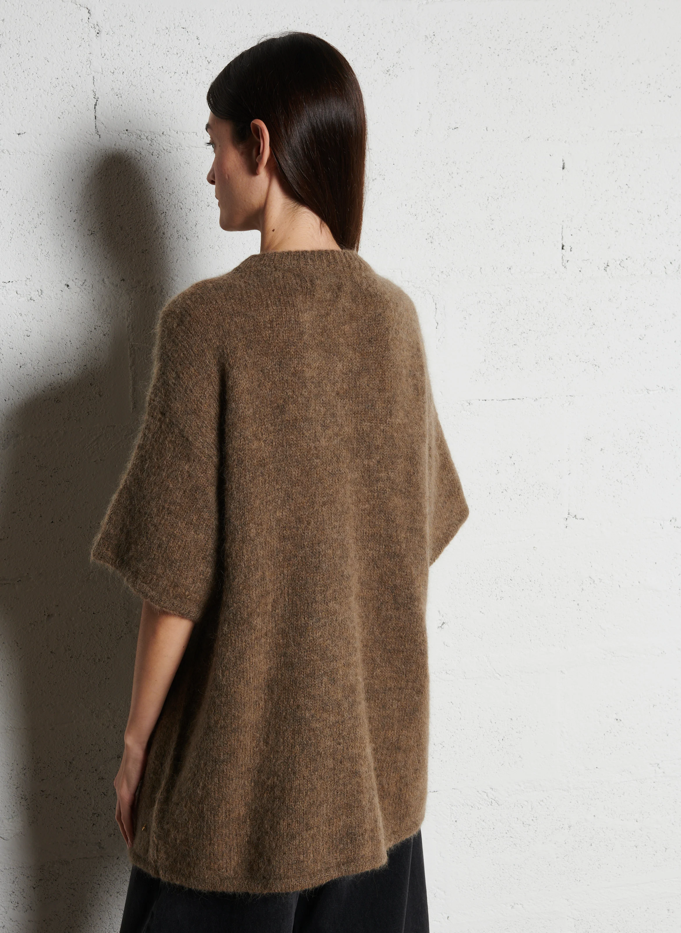 ANATOLE - Pull col rond en laine mélangée | Beige