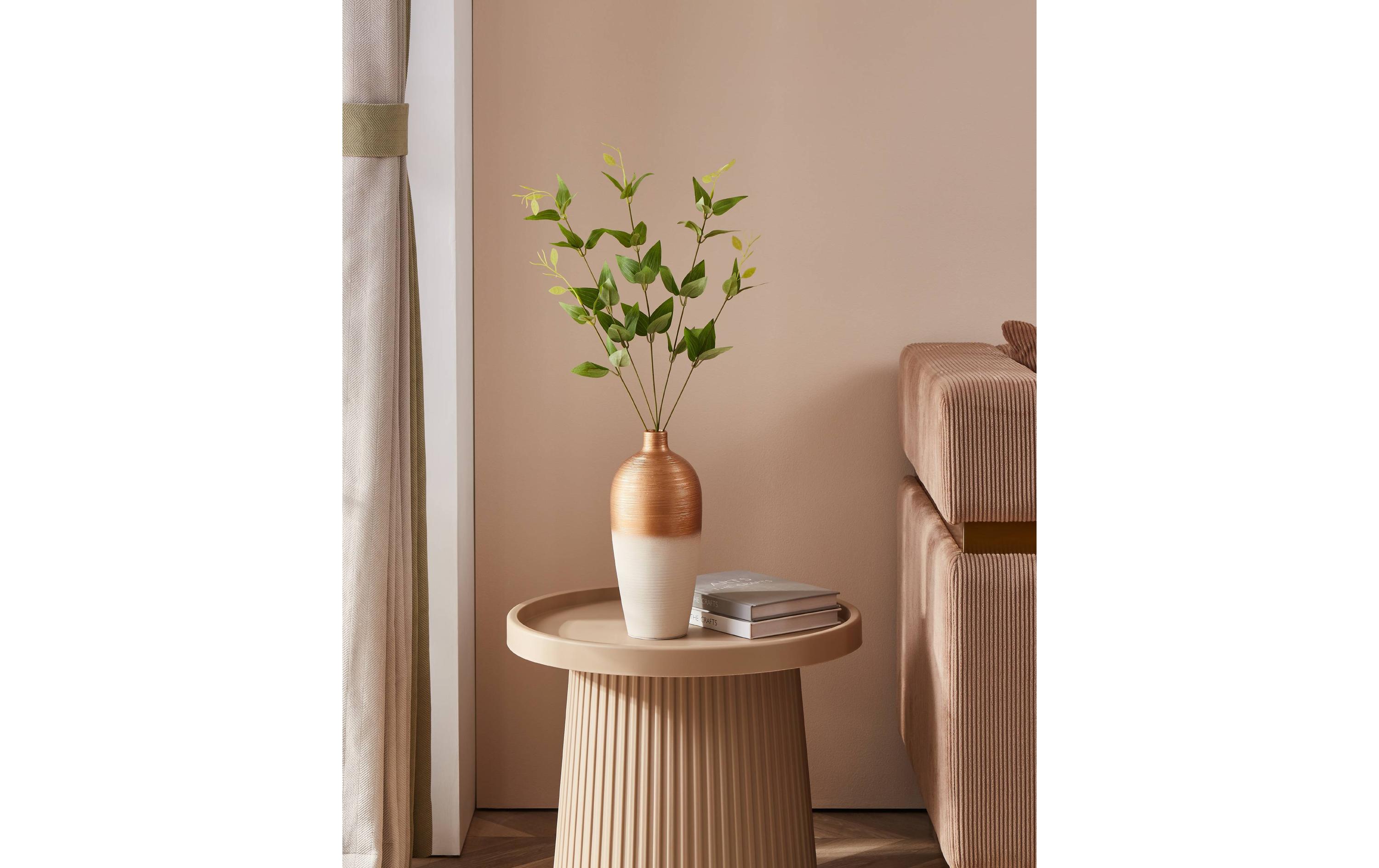 Vase Saryksu 28 cm, Gold/WeissBlumenvase
