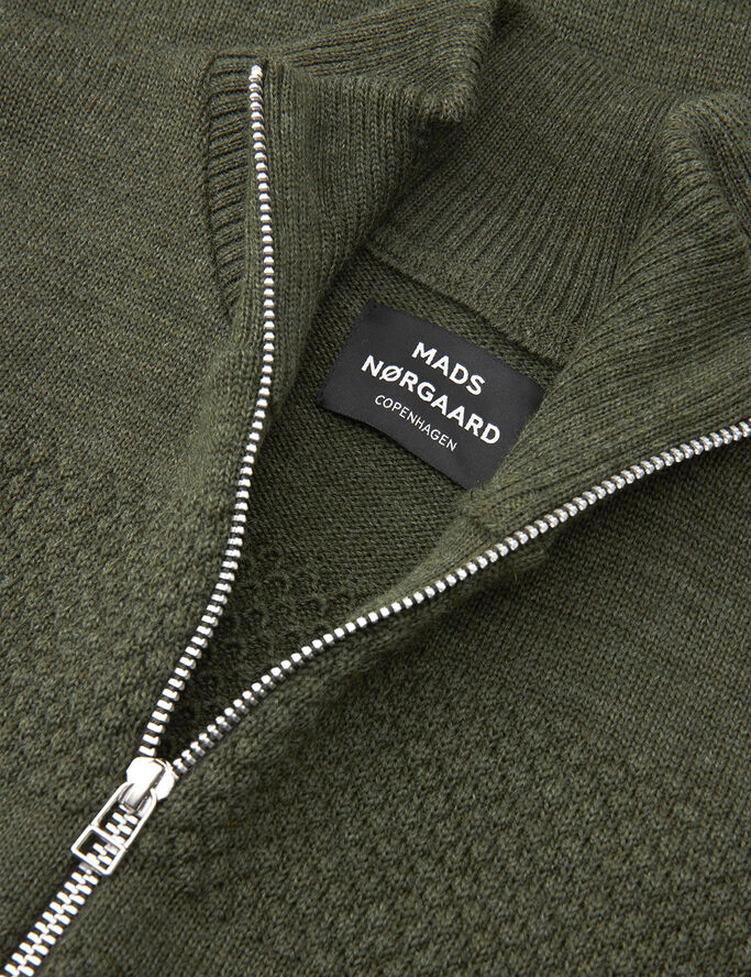 Mads Nørgaard - Copenhagen Wool Klemens Zip Knit Tarmac
