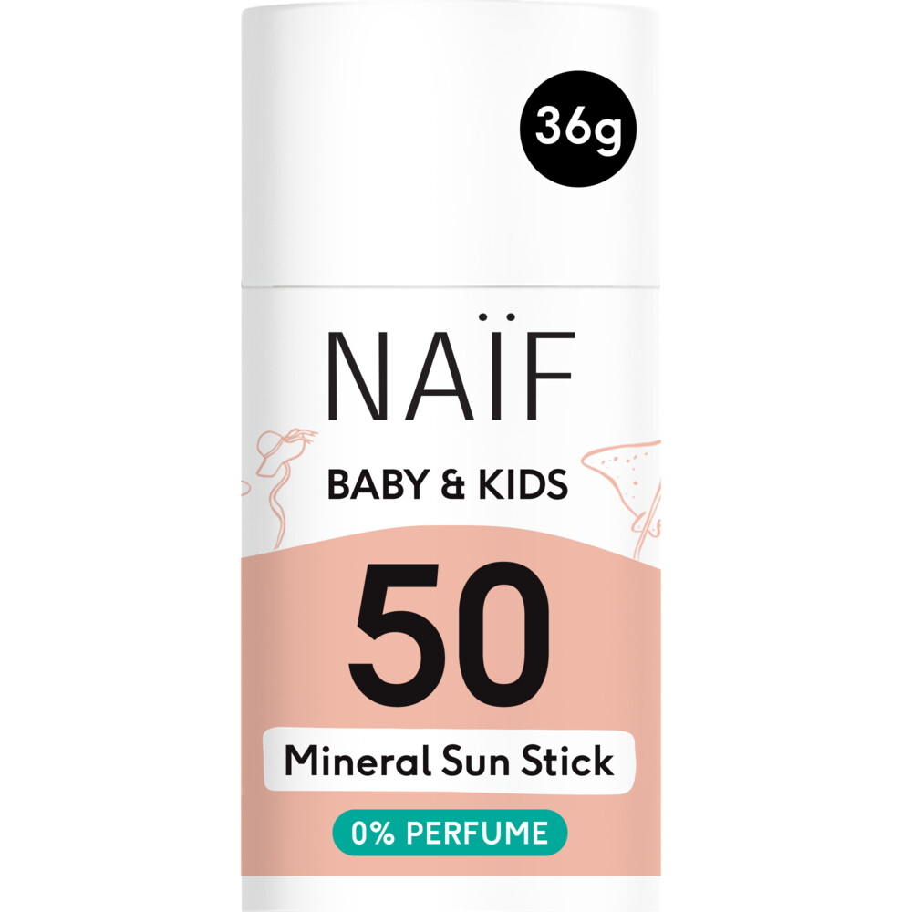 Naif Zonnebrand Stick Baby & Kids 0% parfum SPF 5036 gr