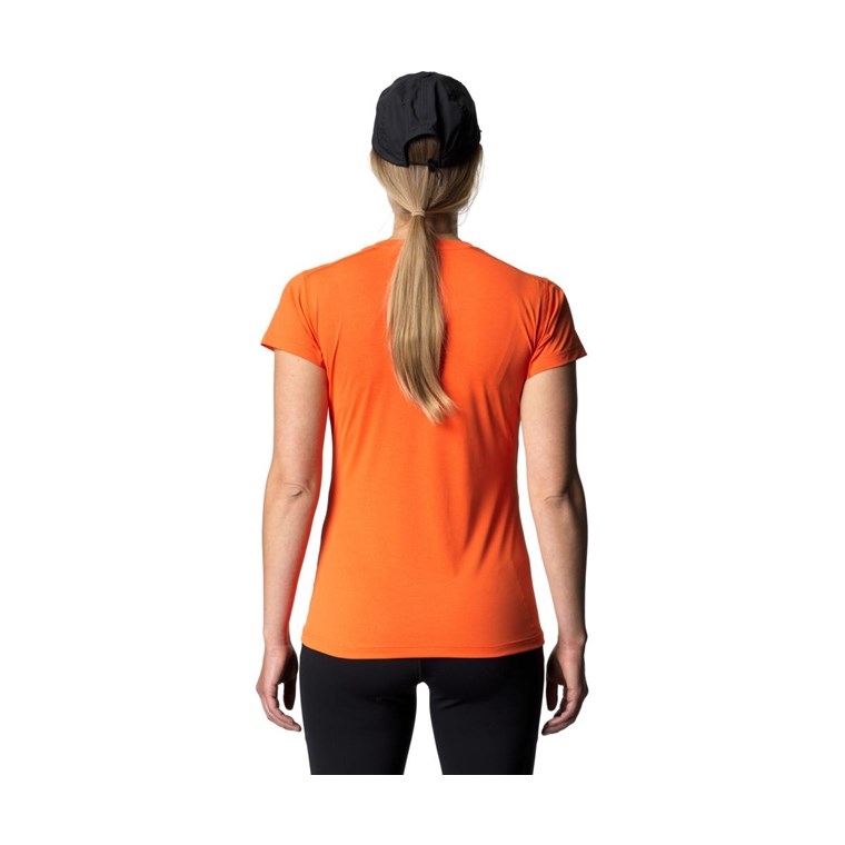 Houdini Pace Air Tee Women Sunset Orange