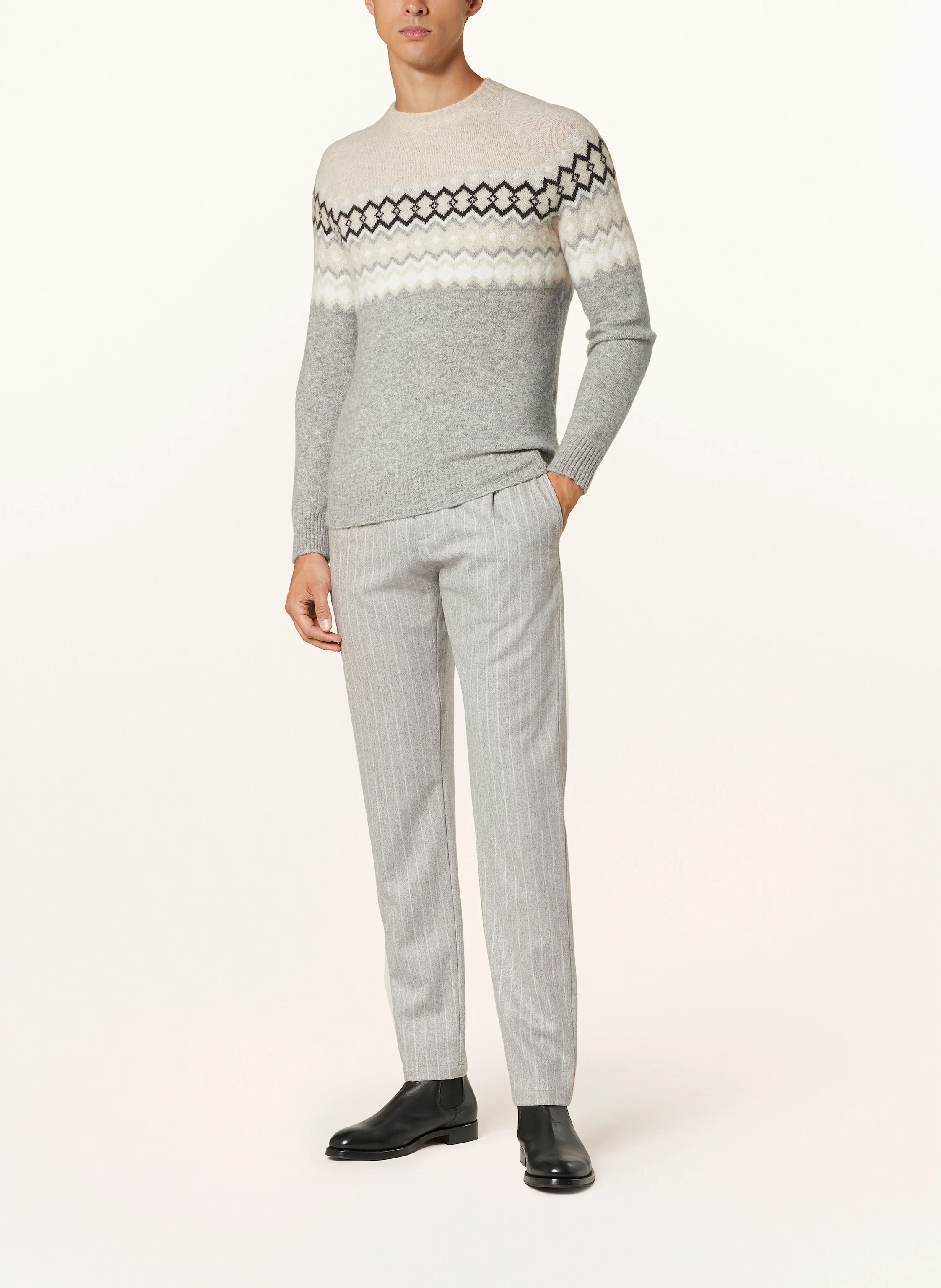 eleventy Flanellhose im Jogging-Stil Extra Slim Fit