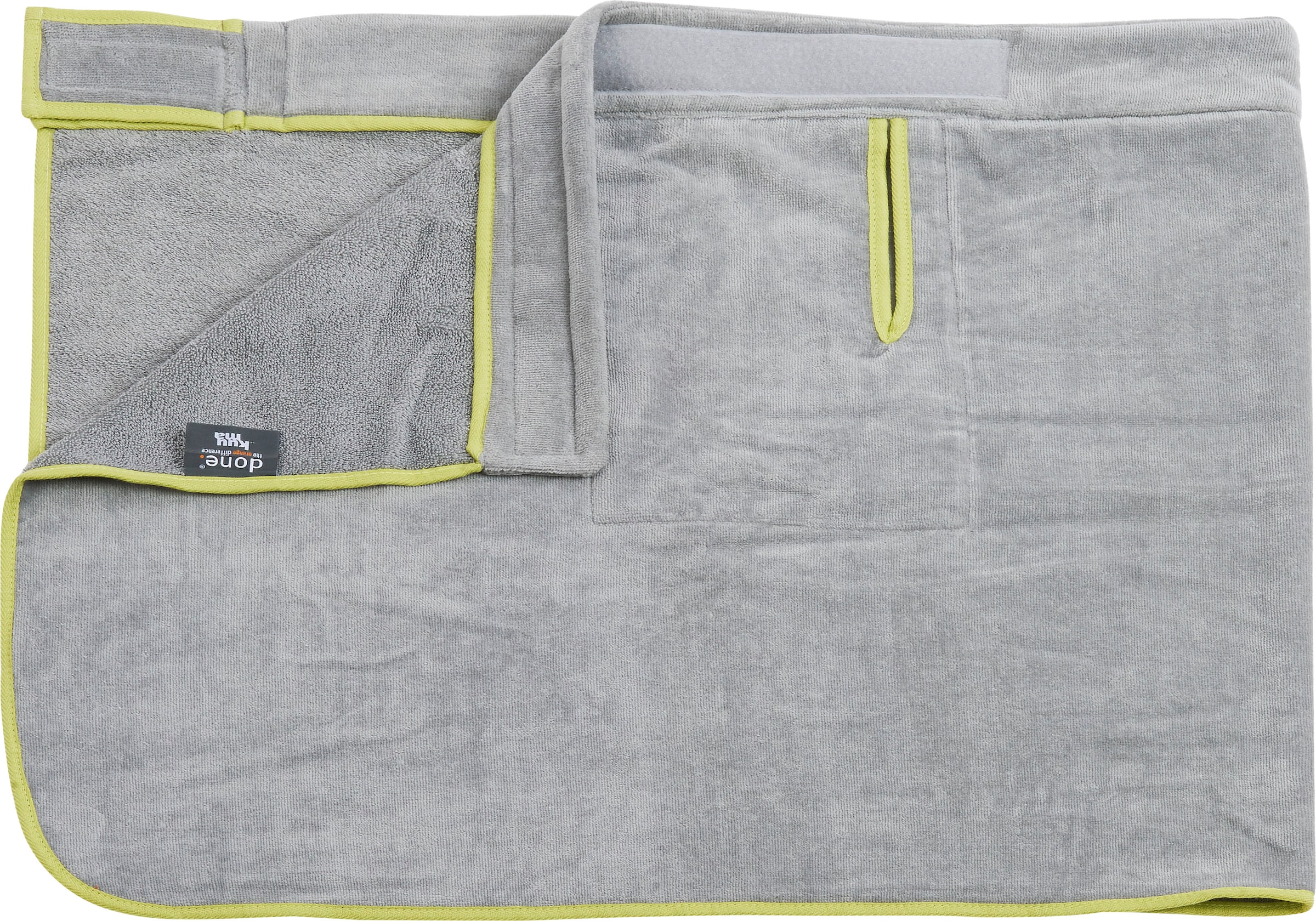done.® Kilt »Kuuma, ideal für Sauna & Spa«, mit Klettverschluss und Reissverschluss-Tasche
