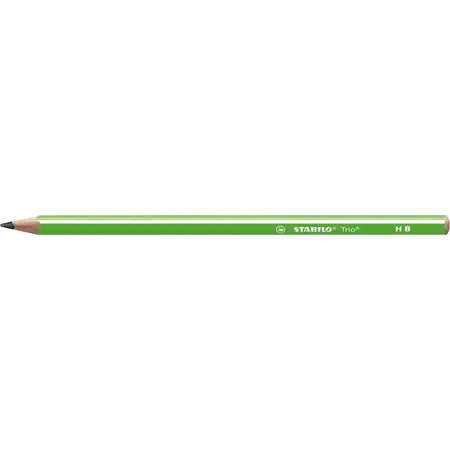 Dreikant-Schulbleistift - STABILO Trio Bleistift in grün - Einzelstift - Härtegrad HB