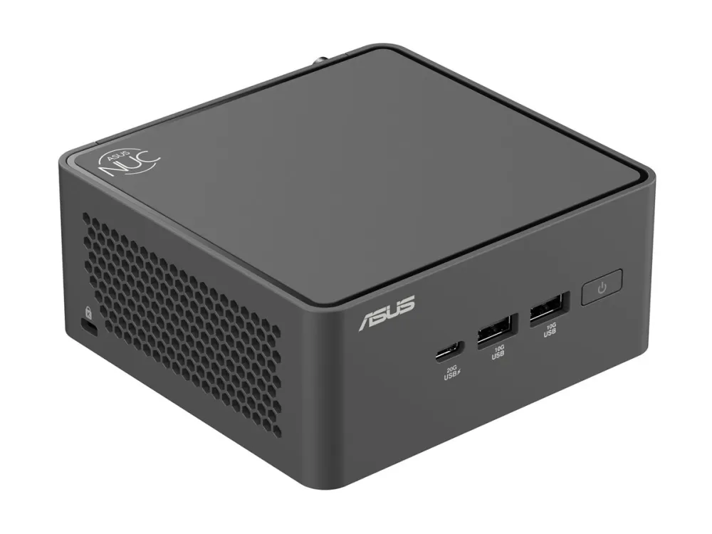 ASUS NUC 15 Pro Tall Kit RNUC15CRHU500002 - Barebone - mini PC 1 x Core Ultra 5 225H / op til 4.9 GHz - RAM 0 GB - Arc Graphics 130T - IEEE 802.11ax (Wi-Fi 6), IEEE 802.11be (Wi-Fi 7), Bluetooth 5.4 - sort