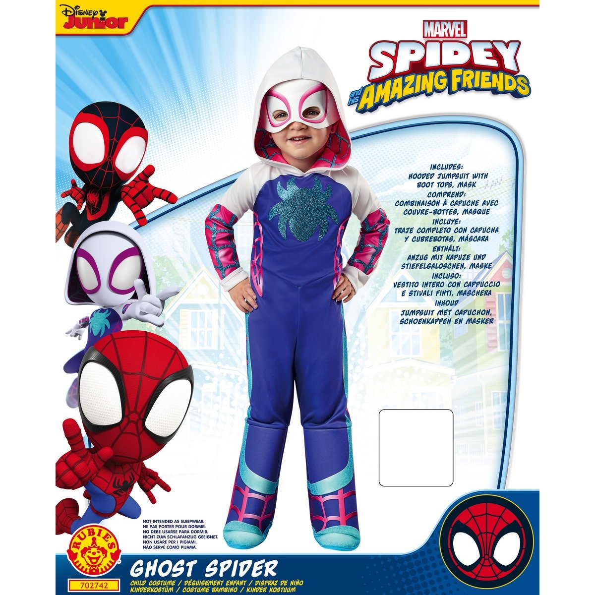 Déguisement Ghost Spider 2/3 ans
